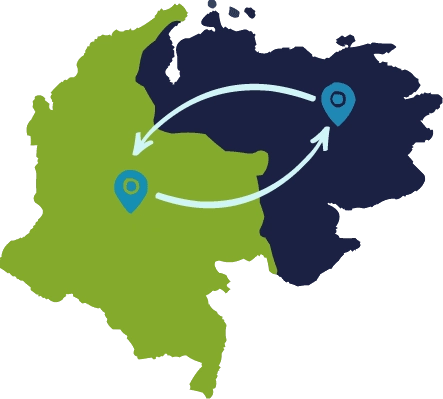 map Colombia Venezuela